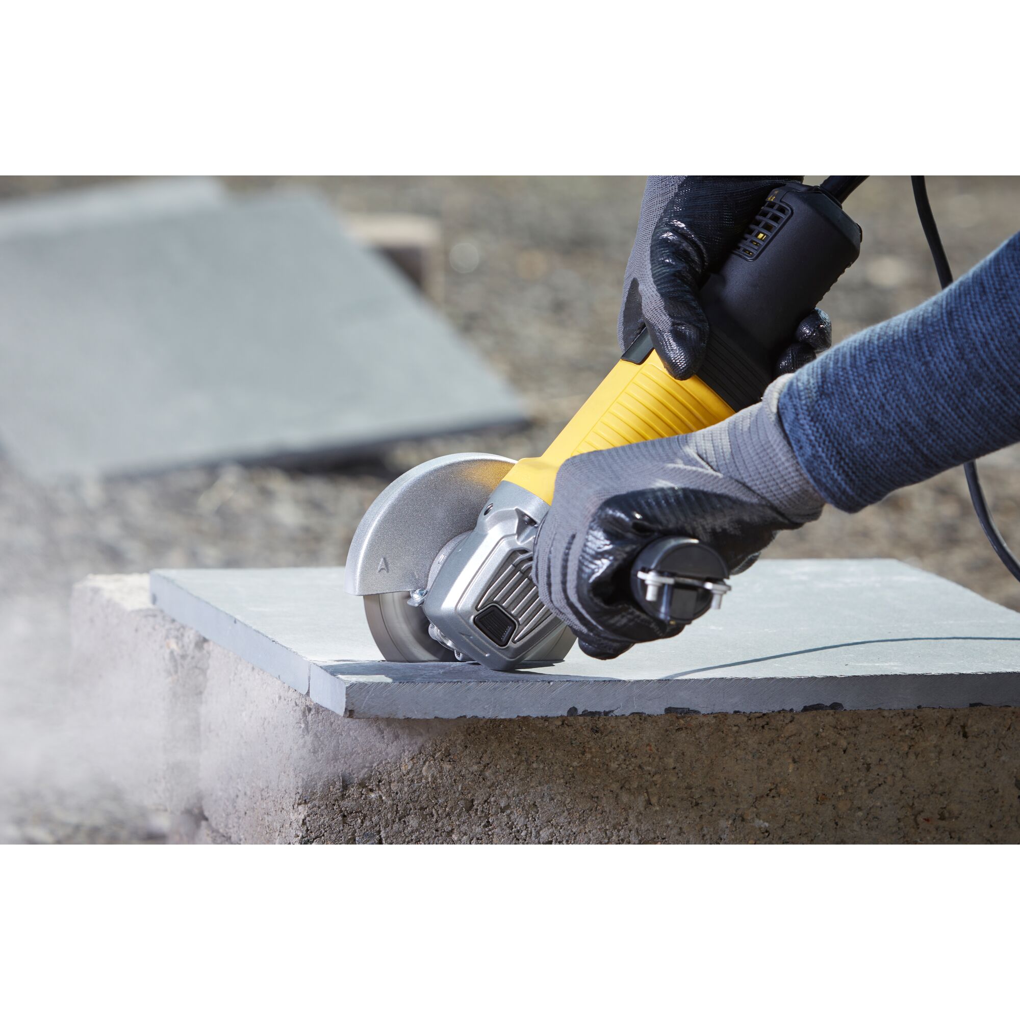 Image of Stanley FMEG210 angle grinder on Stanley Direct website